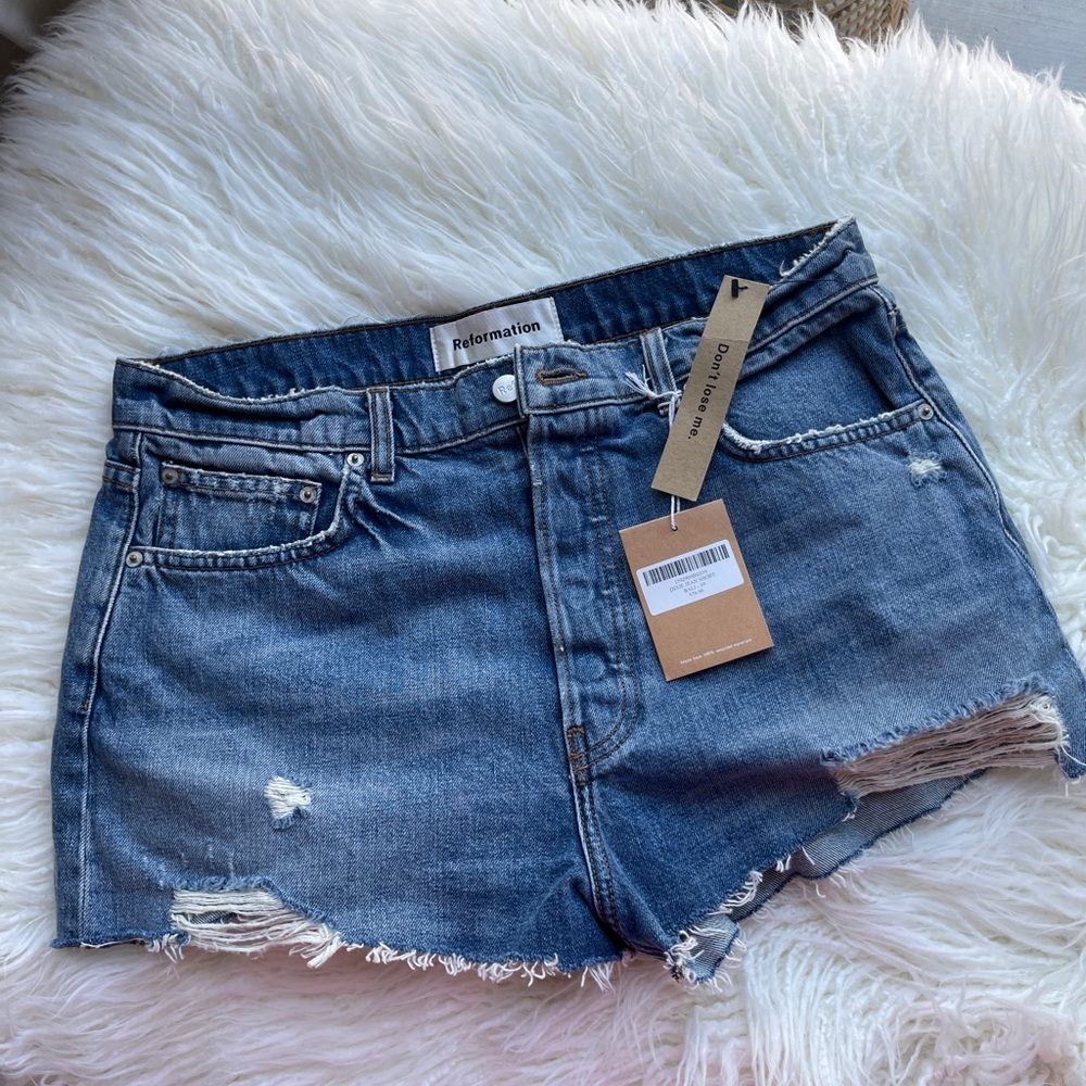 REFORMATION Dixie Jean Shorts